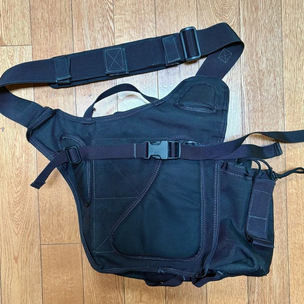 Maxpedition Jumbo Versipack Black Tactical Shoulder Sling Crossbody Bag Military